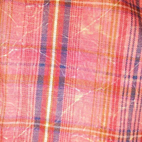 Maurices Aged Red Plaid Button Front Shirt Womens Size S - Picture 4 of 7